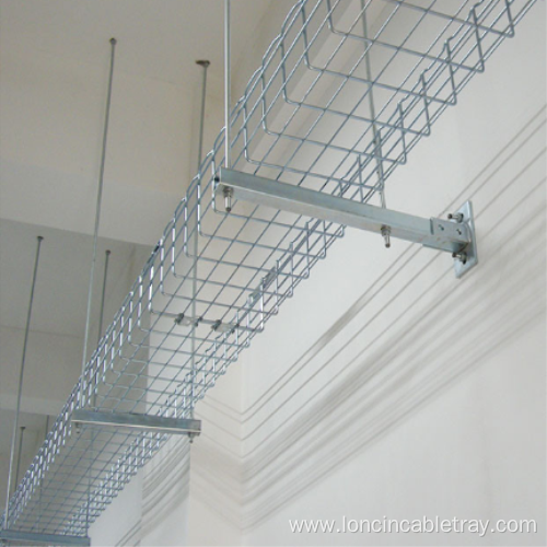 Electric aluminium alloy grid mesh cable tray